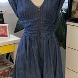 Candie's Candie’s chambray denim full zip dress.  Photo 0