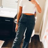 JM Collection Grey Design Pants Photo 0