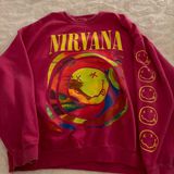 Urban Outfitters Pink Nirvana Sweatshirt Photo 0