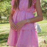 Marshalls Marshall’s Short Summer Light Pink Ruffle Dress Photo 0