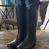 NFL Detroit Lions Black Waterproof Rain Boots Photo 0
