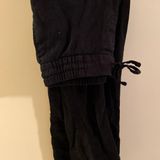 Old Navy Cropped Black Linen Pants Photo 0