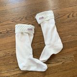 Hunter cream colored boot socks, M/L Photo 0