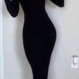 SKIMS Long Sleeve Scoop Neck Maxi Dress S Photo 0