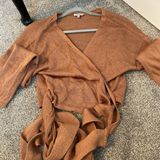 Tobi Brown Tie Sweater Photo 0