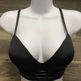 Vince Camuto Black Mesh Long Lined Wireless Bra 36C Photo 0