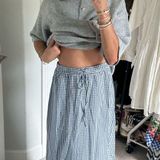 Called To Surf  plaid maxi skirt  Photo 0