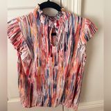 THML NWOT  Colorful Blouse Top Photo 0
