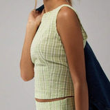Missguided  Green Gingham Co-Ord Set Photo 0