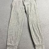 Chaser Grey Ribbed Knit Sweater Sweatpants Size Small with Pockets EUC Photo 0