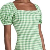 BB Dakota Plaid Green Mini Dress Photo 0