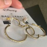 Disney X BaubleBar Mickey Outline Hoop Earrings Photo 0