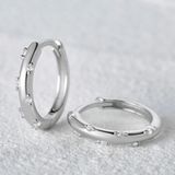 Boutique Sterling Silver .925 Hoop Earrings Photo 0