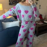 Nasty Gal Heart Two Piece Matching Set Photo 0