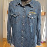 Wrangler Yellowstone denim pearl snap shirt Photo 0