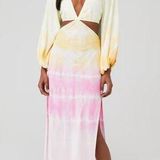 Jen's Pirate Booty Rio Sonora Dress Rio Rainbow Lightning Tie Dye Womens Size XS Photo 0