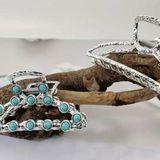 Ariat 🌞Only 1 left Silver & turquoise Bohemian Hairclip Photo 0