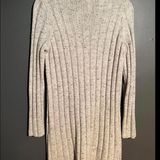 Madewell  Cozy Knit Grey Sweater Dress with Ribbed Design Photo 0