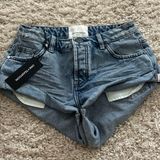 One Teaspoon BRAND NEW  Jean Shorts Salty Dog Bandits Photo 0