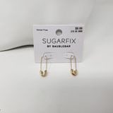 BaubleBar NWT Sugarfix by Gold-Tone Safety Pin Threader Earrings Women's Photo 0