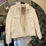 Levi's Levi Sherpa White Denim Jacket Photo 0