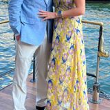 ZARA Beaded Printed Midi/Maxi Open Back Dress Photo 0