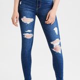 American Eagle Outfitters High-rise Ripped Jegging Photo 0