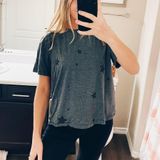 Splendid Grey Star Tee- L Photo 0