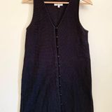 Madewell Texture and Thread Black Button Down Dress Size Small Photo 0