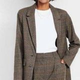 Old Navy Oversized Plaid Blazer Photo 0