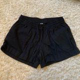 Old Navy Black pull on linen blend shorts Photo 0