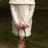 Lulus White Long Sleeve Dress Photo 0