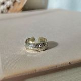 American Vintage Vintage “Tilly” Silver Adjustable Toe Ring Flower Beachy Bohemian Eclectic Jewelry Photo 0