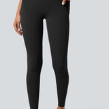 Halara  Softlyzero™ Crossover Pocket Plain Leggings-UPF50+ Photo 0
