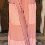 POL Mauve Patchwork Pants Photo 0