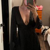 Meshki Black Silk Mini Dress Photo 0