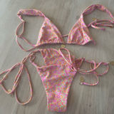 Kulani Kinis  Bikini Set Floral Pink Photo 0