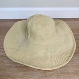 J.Crew Wide Brim 100% Paper Straw Sun Hat Photo 0