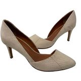 Rebecca Minkoff  Blush Python Brie Snake Skin Pumps sz 7 Photo 0