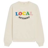 Madhappy  local optimism white beige sweatshirt size large Photo 0