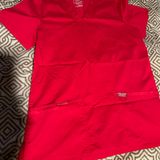 Cherokee Red Scrub Top Photo 0