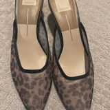 DV by Dolce Vit Dolce Vita DK Cleo Dark Leopard size 9 mesh mule heels  Photo 0