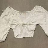 Urban Outfitters UO White Cropped Top Photo 0