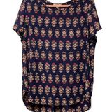 Anthropologie  Floral Bohemian Navy Blouse! Photo 0