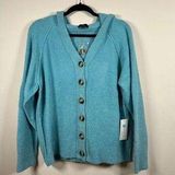 Stitch Fix FATE  Myrella Button Front Hooded Cardigan Oversized Wool Blend Size L Photo 0
