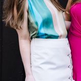 ZARA Striped Silk Top Photo 0