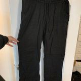 Roxy NWOT Black Linen wide leg beach pant Photo 0