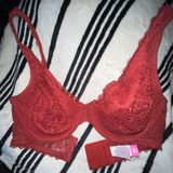 No Boundaries Red Lace Bra Photo 0