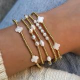 Tarnish Resistant Clover Bracelet Gold Photo 0