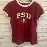 Boxercraft Women’s  FSU Florida State maroon vintage style jersey shirt Medium Photo 0